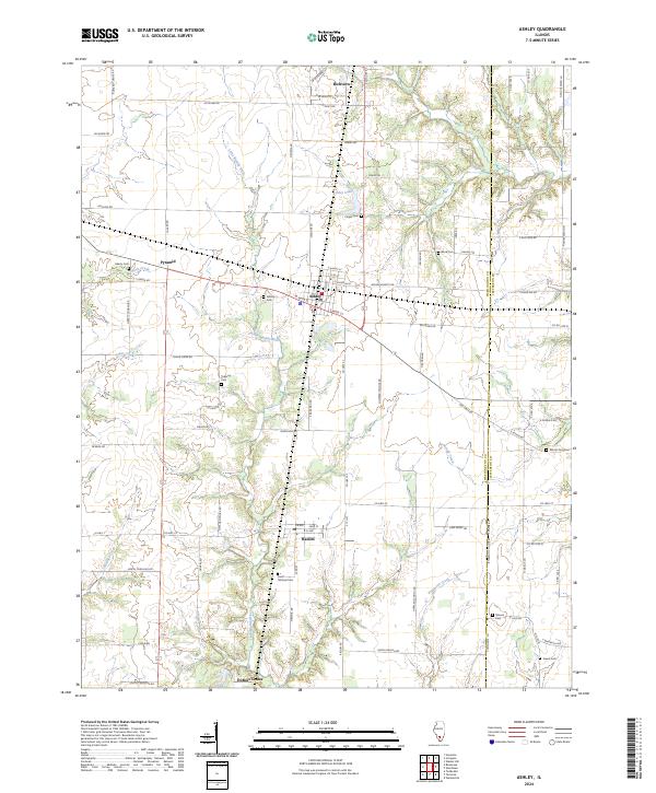 Ashley topographic map thumbnail