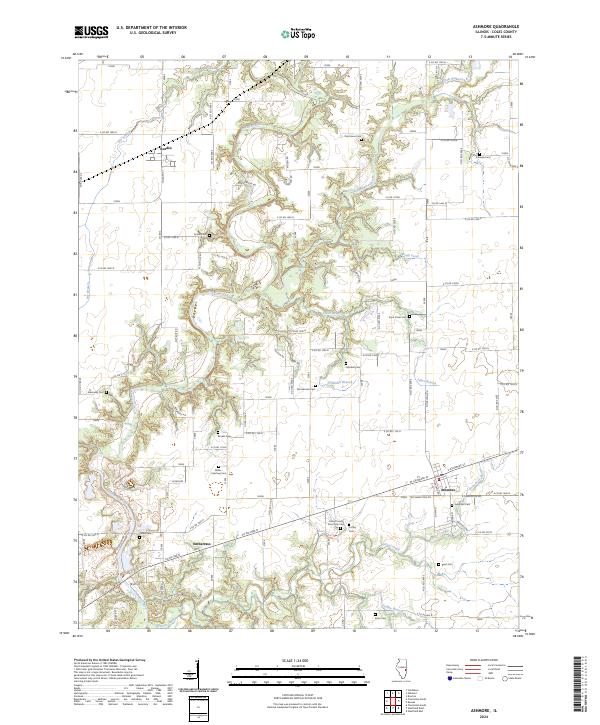 Ashmore topographic map thumbnail