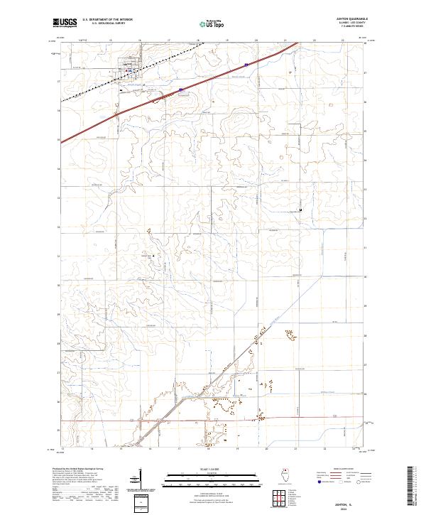 Ashton topographic map thumbnail