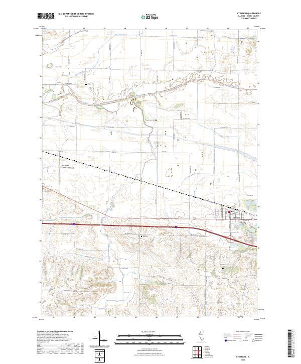 Atkinson topographic map thumbnail