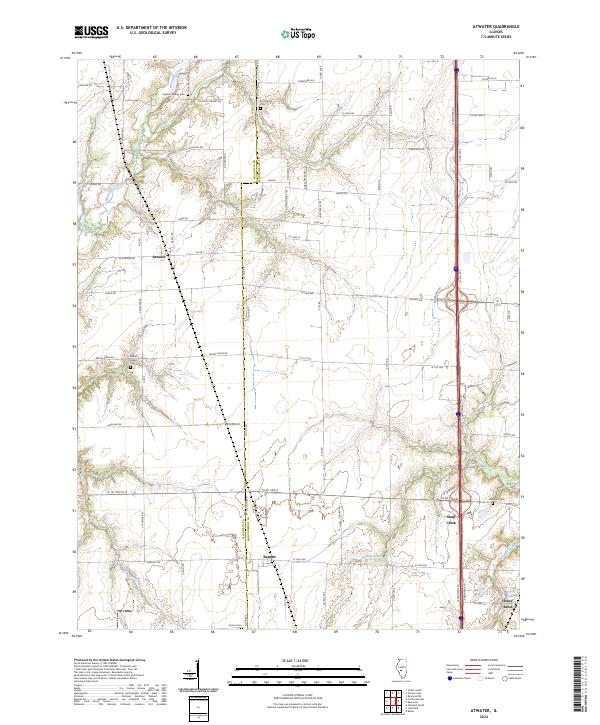 Atwater topographic map thumbnail