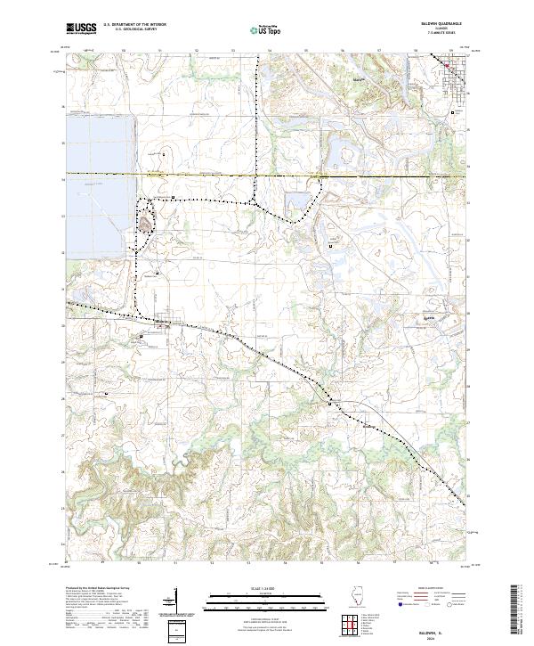 Baldwin topographic map thumbnail