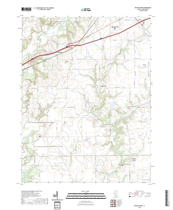 Beaver Creek topographic map thumbnail