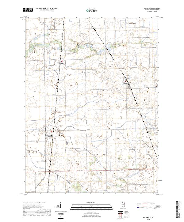 Beaverville topographic map thumbnail