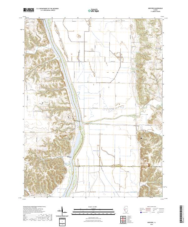 Bedford topographic map thumbnail
