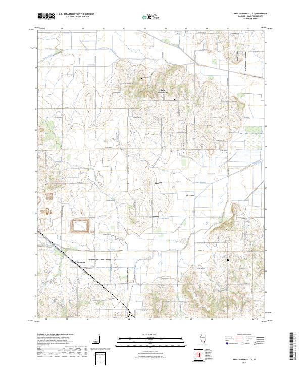 Belle Prairie City topographic map thumbnail