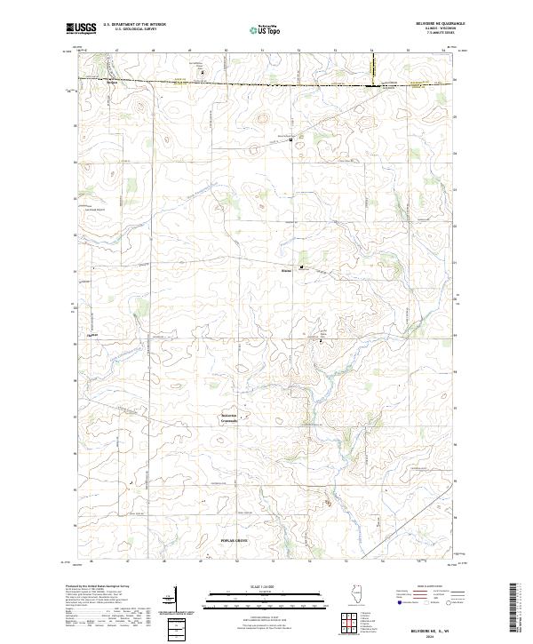 Belvidere NE topographic map thumbnail