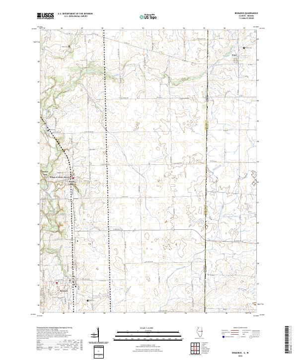 Bismarck topographic map thumbnail