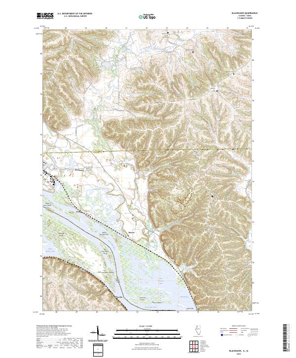 Blackhawk topographic map thumbnail