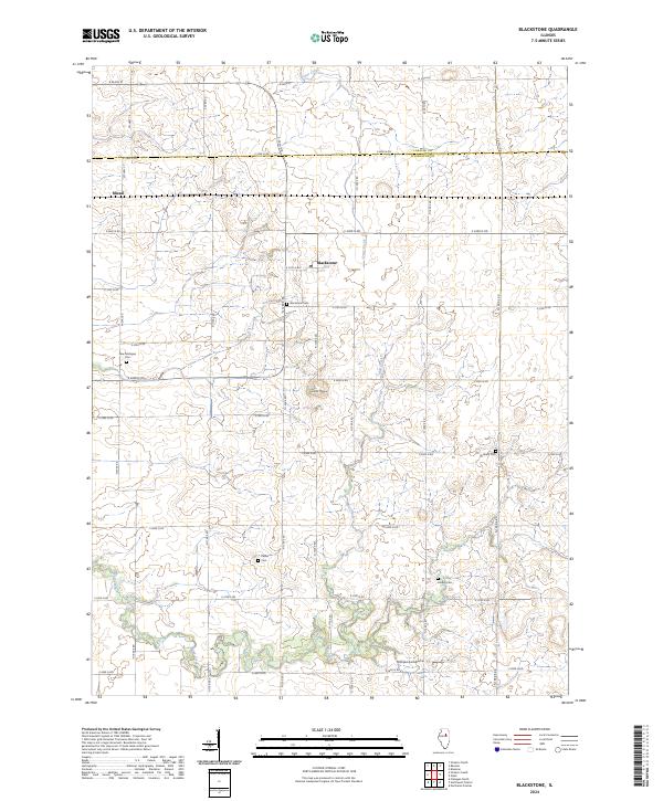Blackstone topographic map thumbnail