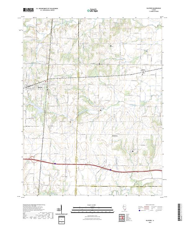 Bluford topographic map thumbnail