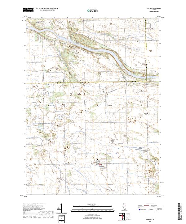 Bonfield topographic map thumbnail
