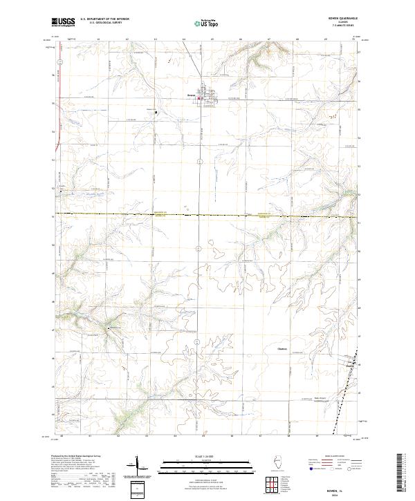 Bowen topographic map thumbnail