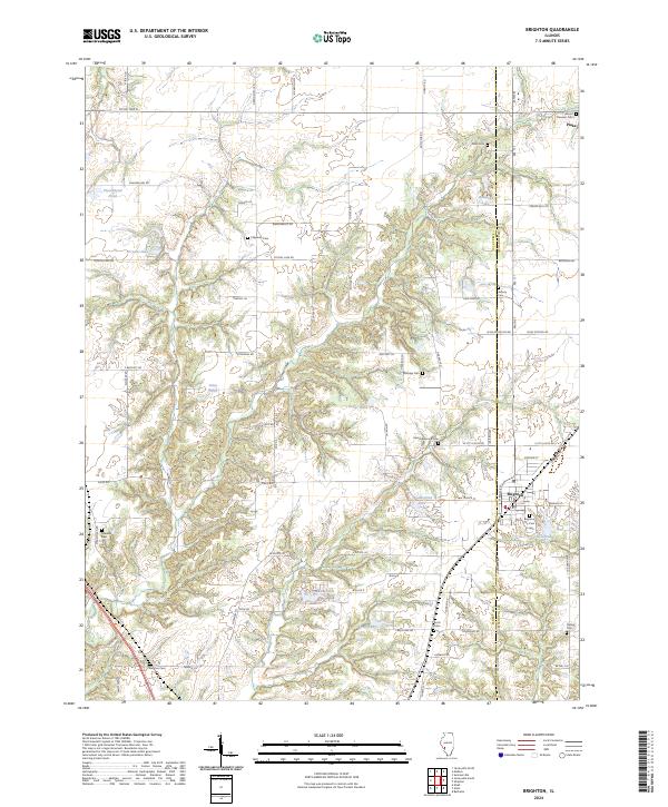 Brighton topographic map thumbnail