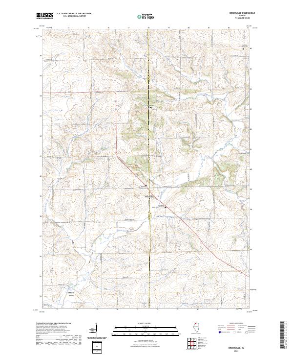 Brookville topographic map thumbnail