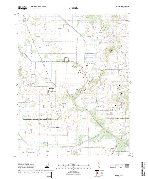 Broughton topographic map thumbnail