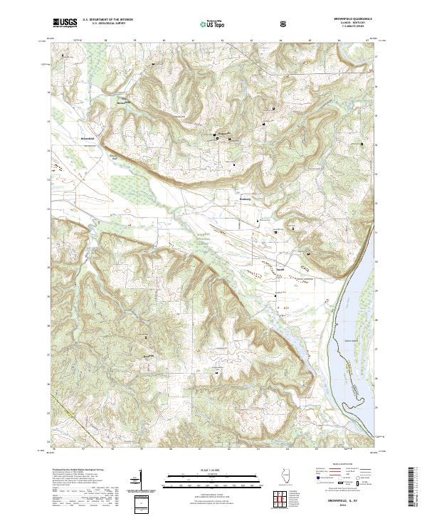 Brownfield topographic map thumbnail