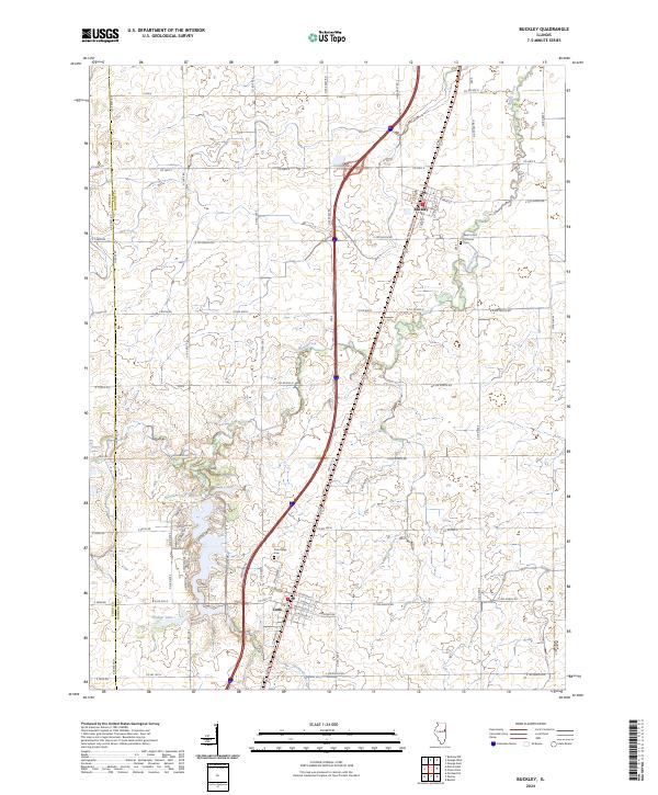 Buckley topographic map thumbnail