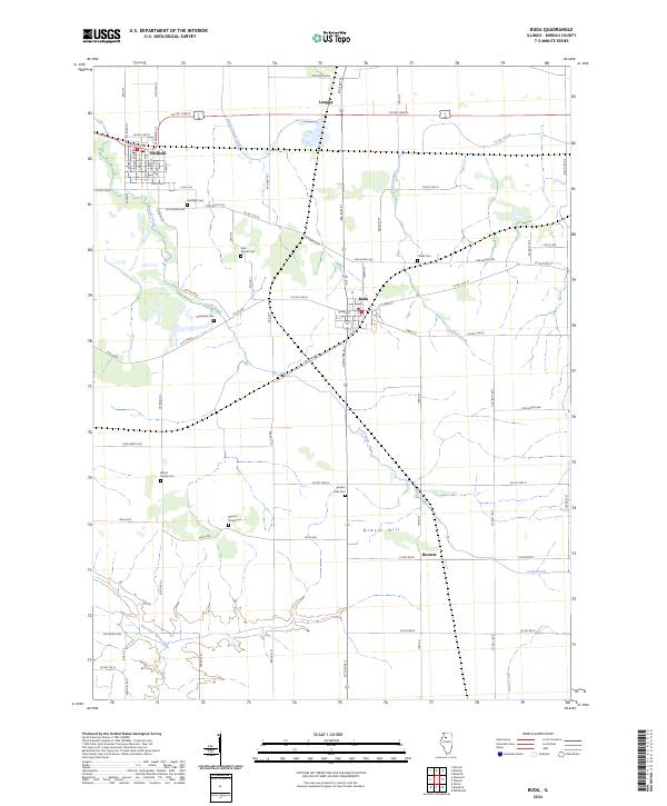 Buda topographic map thumbnail
