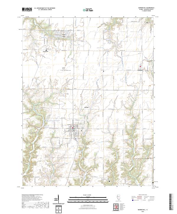 Bunker Hill topographic map thumbnail