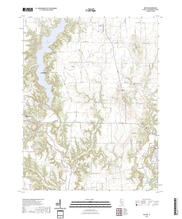 Butler topographic map thumbnail