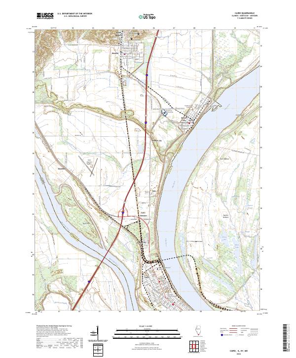 Cairo topographic map thumbnail