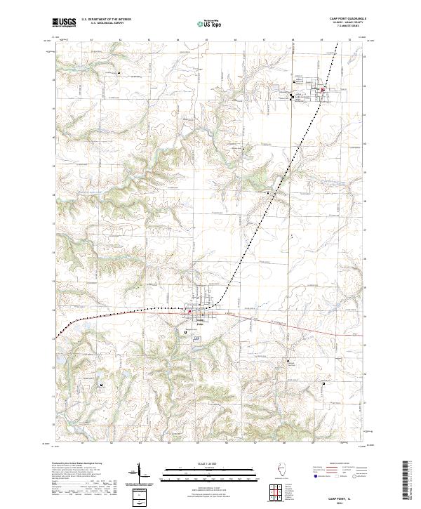 Camp Point topographic map thumbnail