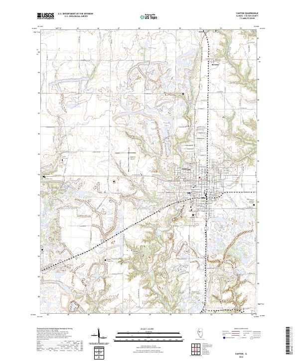 Canton topographic map thumbnail