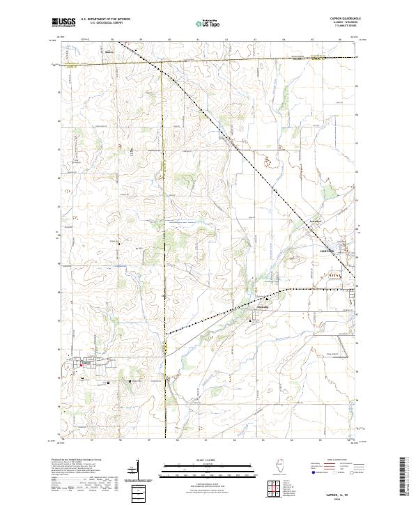 Capron topographic map thumbnail