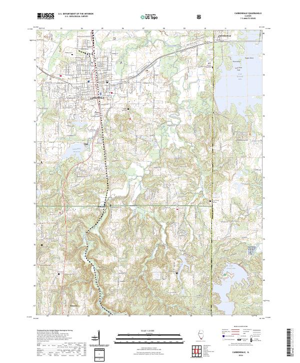 Carbondale topographic map thumbnail