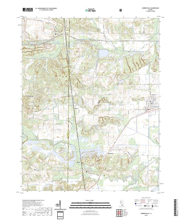 Carrier Mills topographic map thumbnail