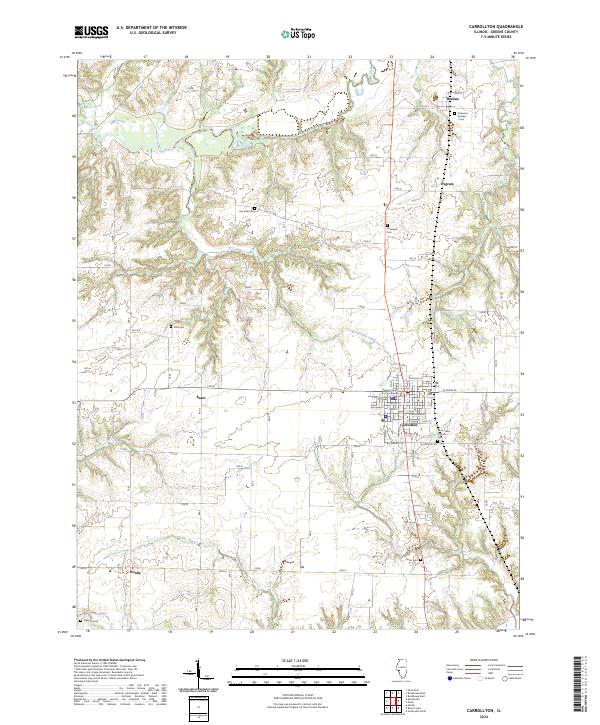 Carrollton topographic map thumbnail
