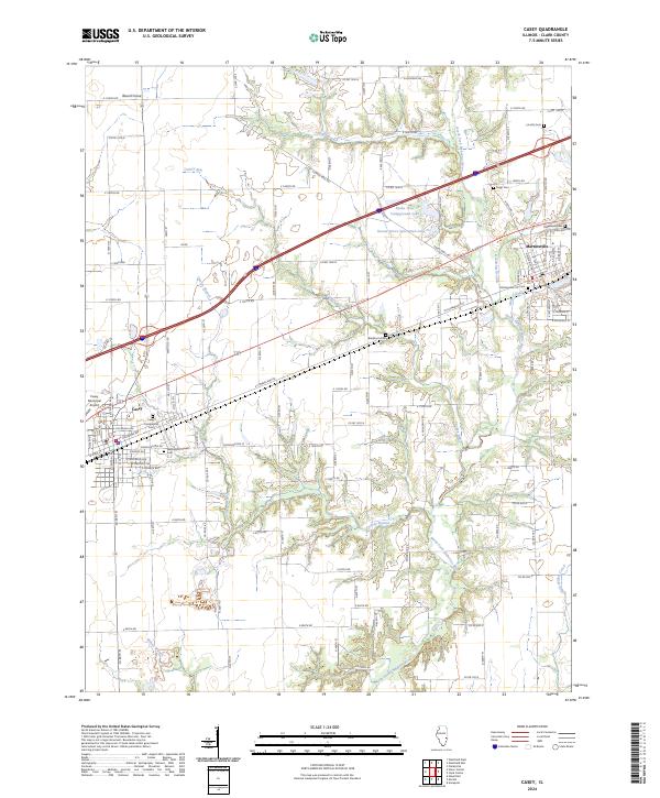 Casey topographic map thumbnail