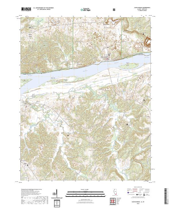 Cave-in-Rock topographic map thumbnail