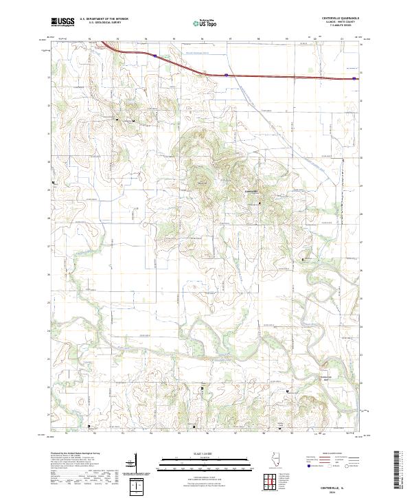 Centerville topographic map thumbnail