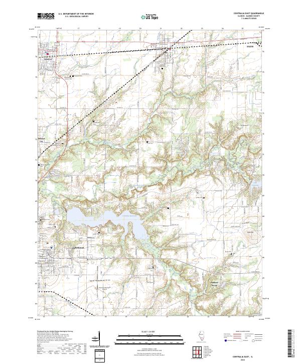 Centralia East topographic map thumbnail