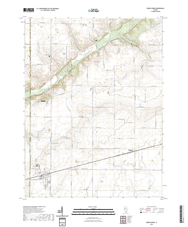 Cerro Gordo topographic map thumbnail