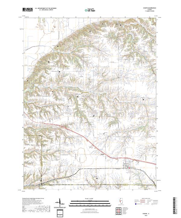 Chapin topographic map thumbnail