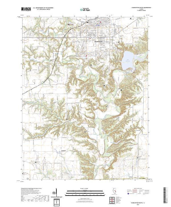 Charleston South topographic map thumbnail