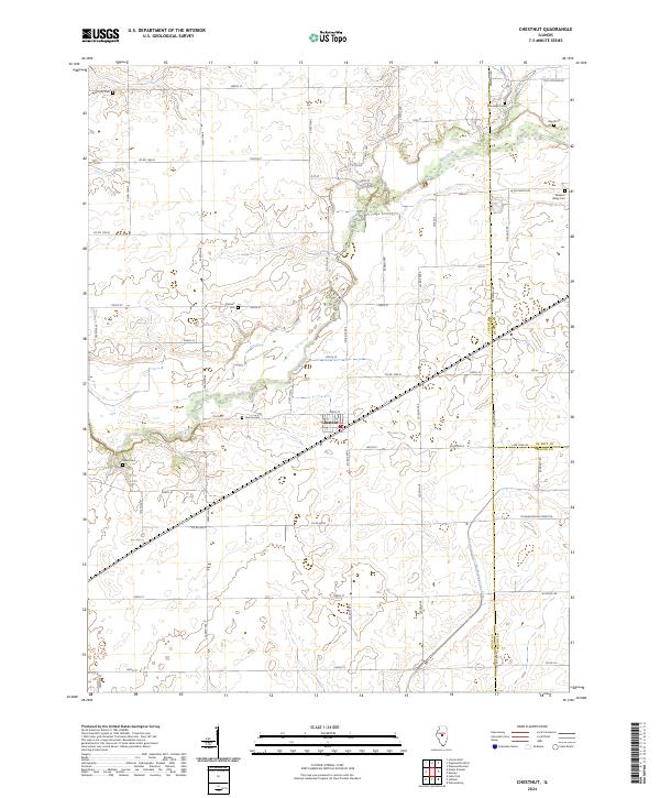 Chestnut topographic map thumbnail