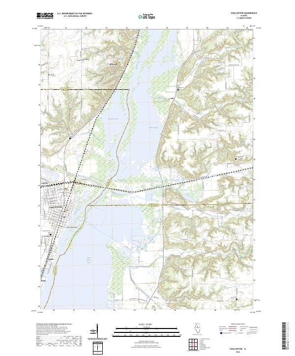 Chillicothe topographic map thumbnail