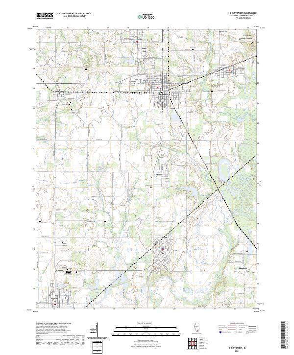 Christopher topographic map thumbnail