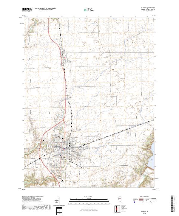 Clinton topographic map thumbnail