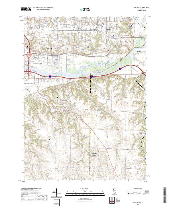 Coal Valley topographic map thumbnail