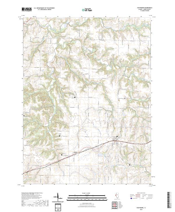 Coatsburg topographic map thumbnail