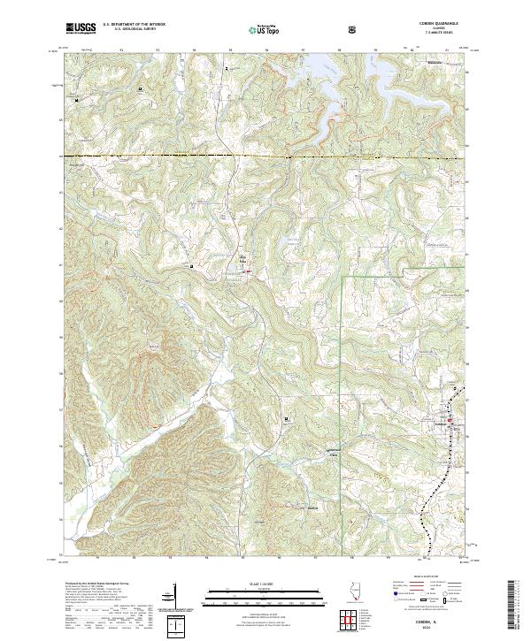 Cobden topographic map thumbnail