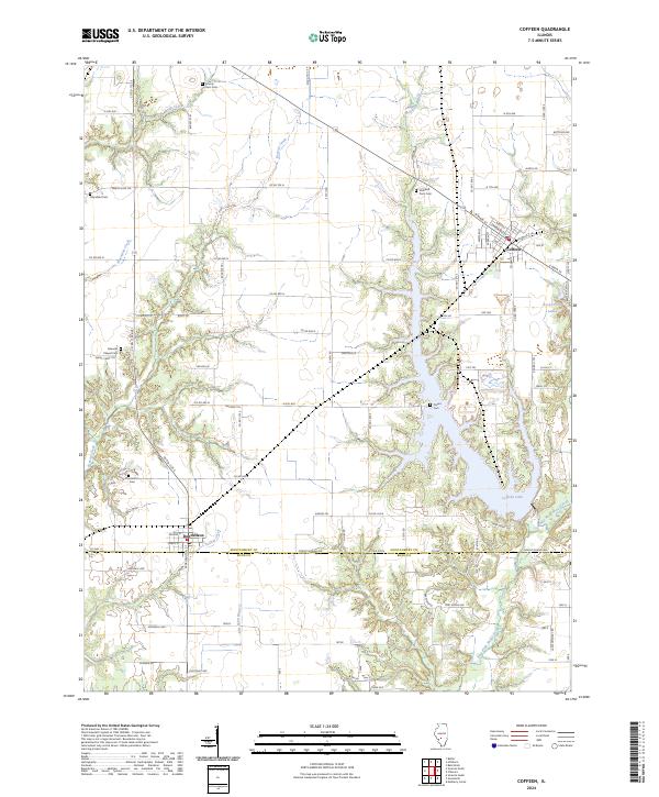 Coffeen topographic map thumbnail