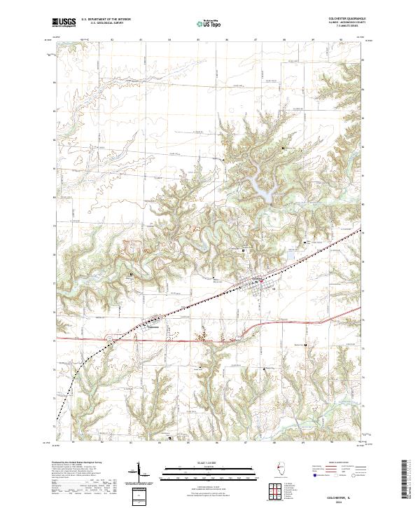 Colchester topographic map thumbnail
