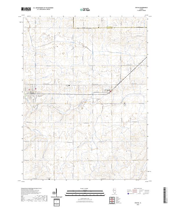 Colfax topographic map thumbnail