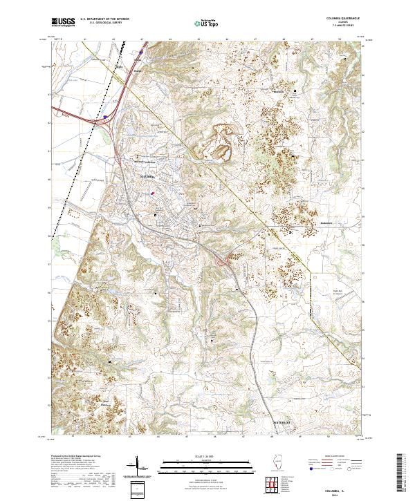 Columbia topographic map thumbnail